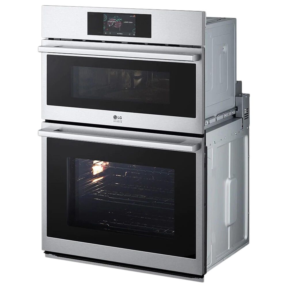 LG Studio 30&quot; Combination Double Electric Wall Oven with Convection in Stainless Steel, , large