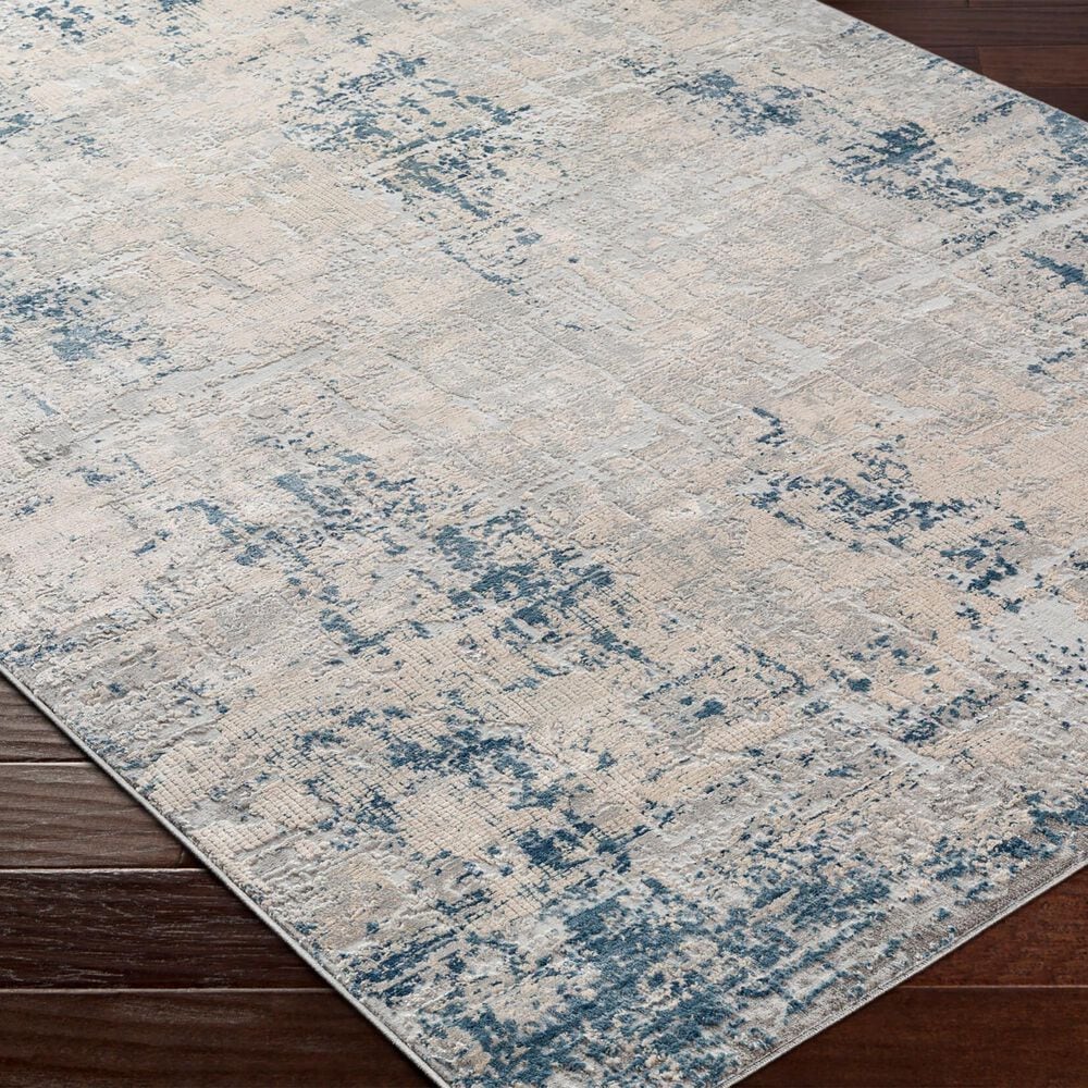 Surya Alpine 6&#39;7&quot; x 9&#39;6&quot; Blue, Pale Blue, Off-White, Gray and Charcoal Area Rug, , large