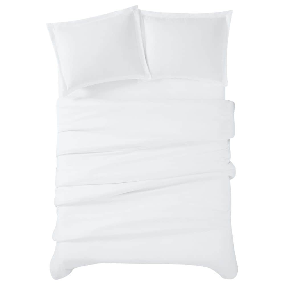 Pem America Cannon Solid 3-Piece King Duvet Cover Set in White, , large