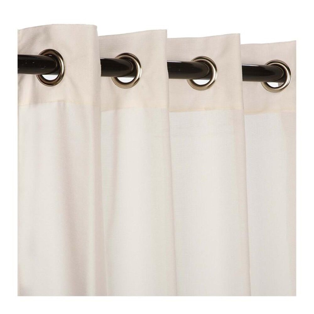 The Hammock Source Sunbrella 50" x 120" Outdoor Curtain Grommet Panel in Snow, , large