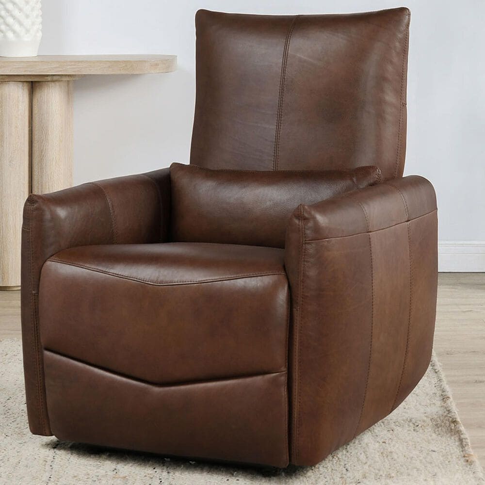 Classic Home Thaya Power Recliner Chair in Antique Brown, , large