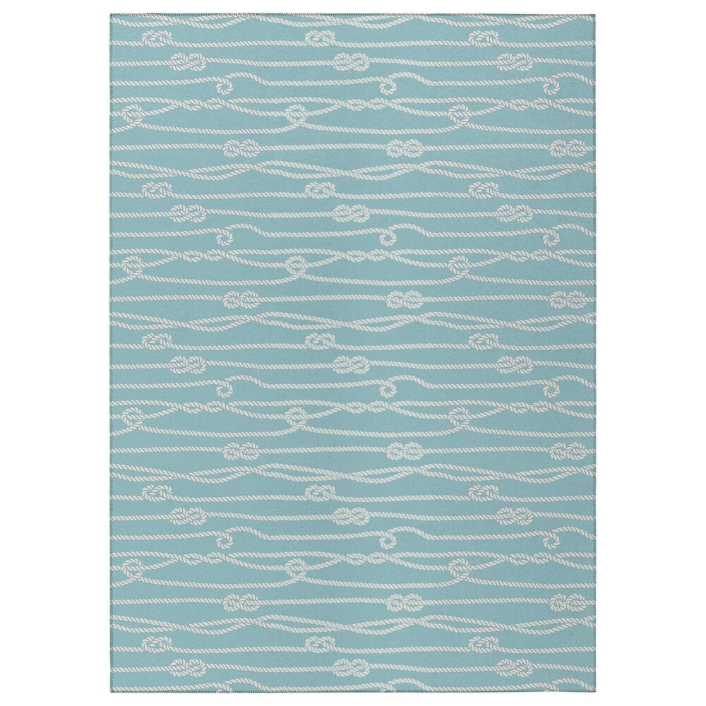 Dalyn Rug Company Harbor 6" x 9" Lagoon Indoor/Outdoor Area Rug, , large