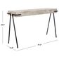 Safavieh Jett Console Table in Light Grey/Black, , large