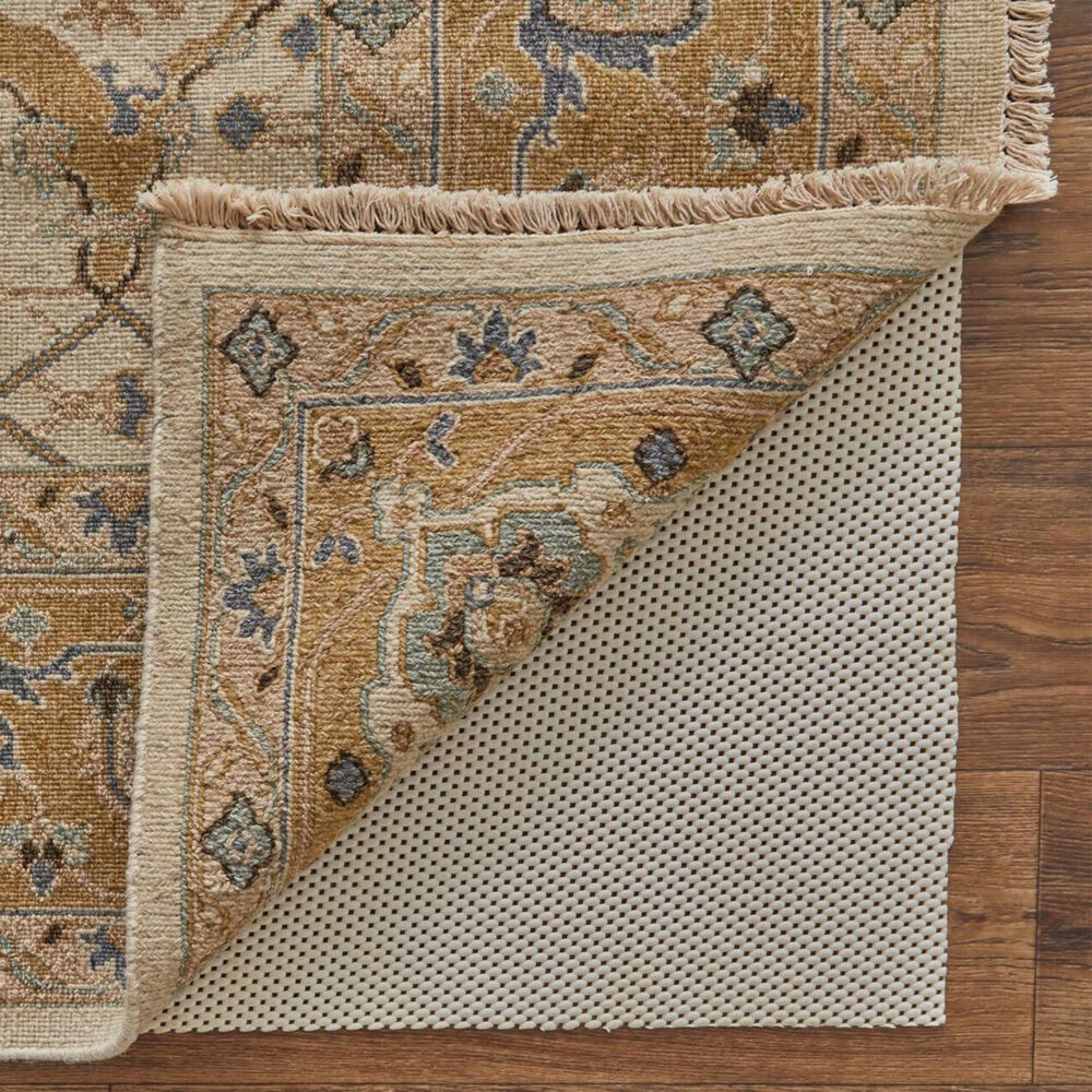 Feizy Corbitt 2&#39;6&quot; x 12&#39; Ivory and Gold Runner, , large