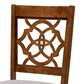 Baxton Studio Lylah Dining Chair in Grey and Walnut (Set of 4), , large