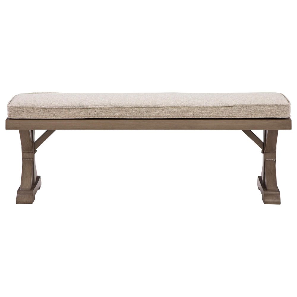 Ashley Laguna Heights Bench with Cushion in Beige, , large