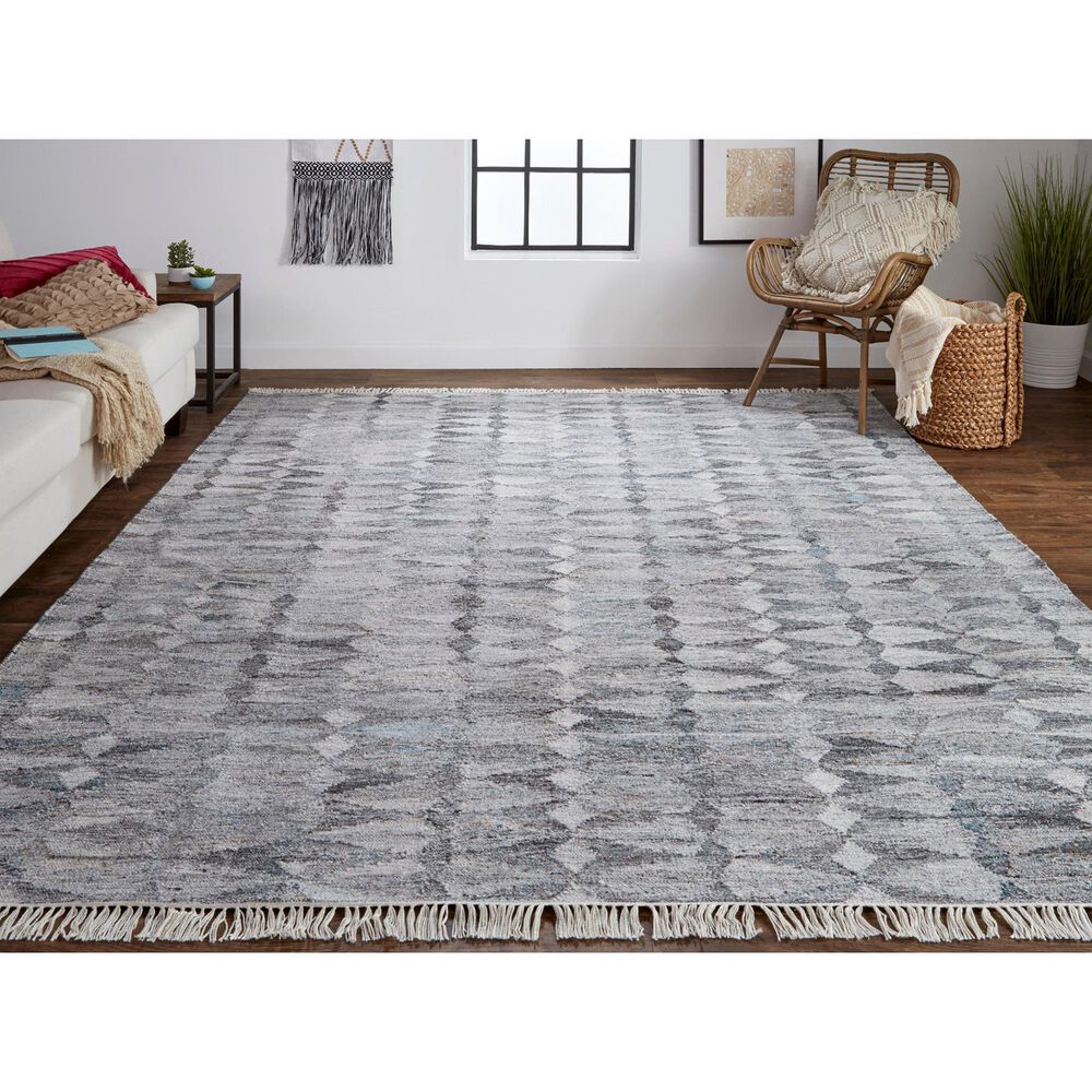 Feizy Beckett 0814F 3&#39;6&quot; x 5&#39;6&quot; Gray Area Performance Rug, , large