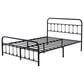 HOMLUX Full Metal Bed Frame with Sturdy Slats in Black, , large