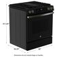 GE Appliances 30" Slide-In Front-Control Convection Gas Range in Fingerprint Resistant Black Slate, , large