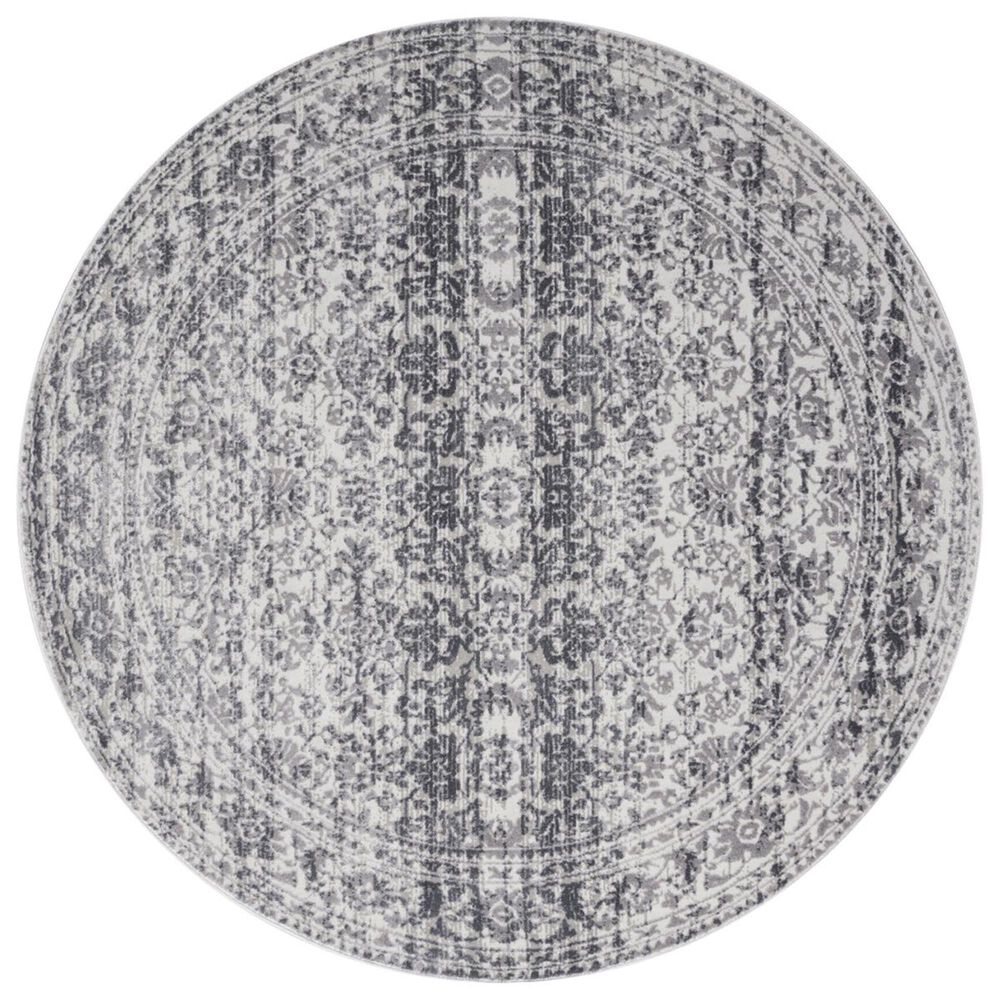 Loloi Patina PJ-06 5"3" Round Pebble and Stone Area Rug, , large