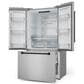 THOR KITCHEN Gordon Ramsay 20.3 Cu. Ft. Counter Depth French Door Refrigerator with Black Handle Kit in Stainless Steel, , large