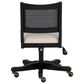 Linon Home Decor Bauer Swivel Office Chair with Cream Cushion in Black, , large