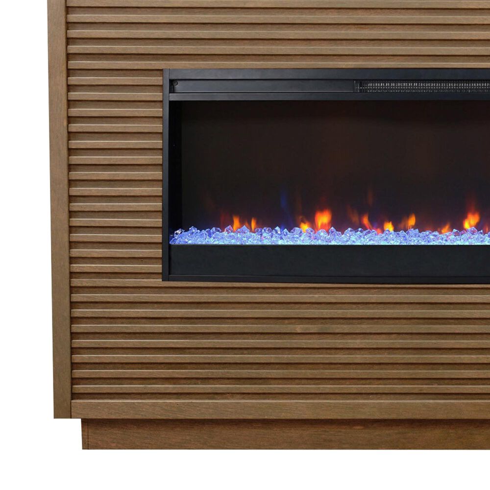 Legends Furniture Stardust Fireplace Mantel in Bourbon, , large
