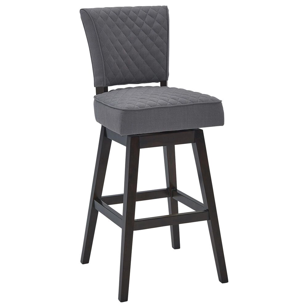 Blue River Gia 30" Swivel Barstool in Gray, , large