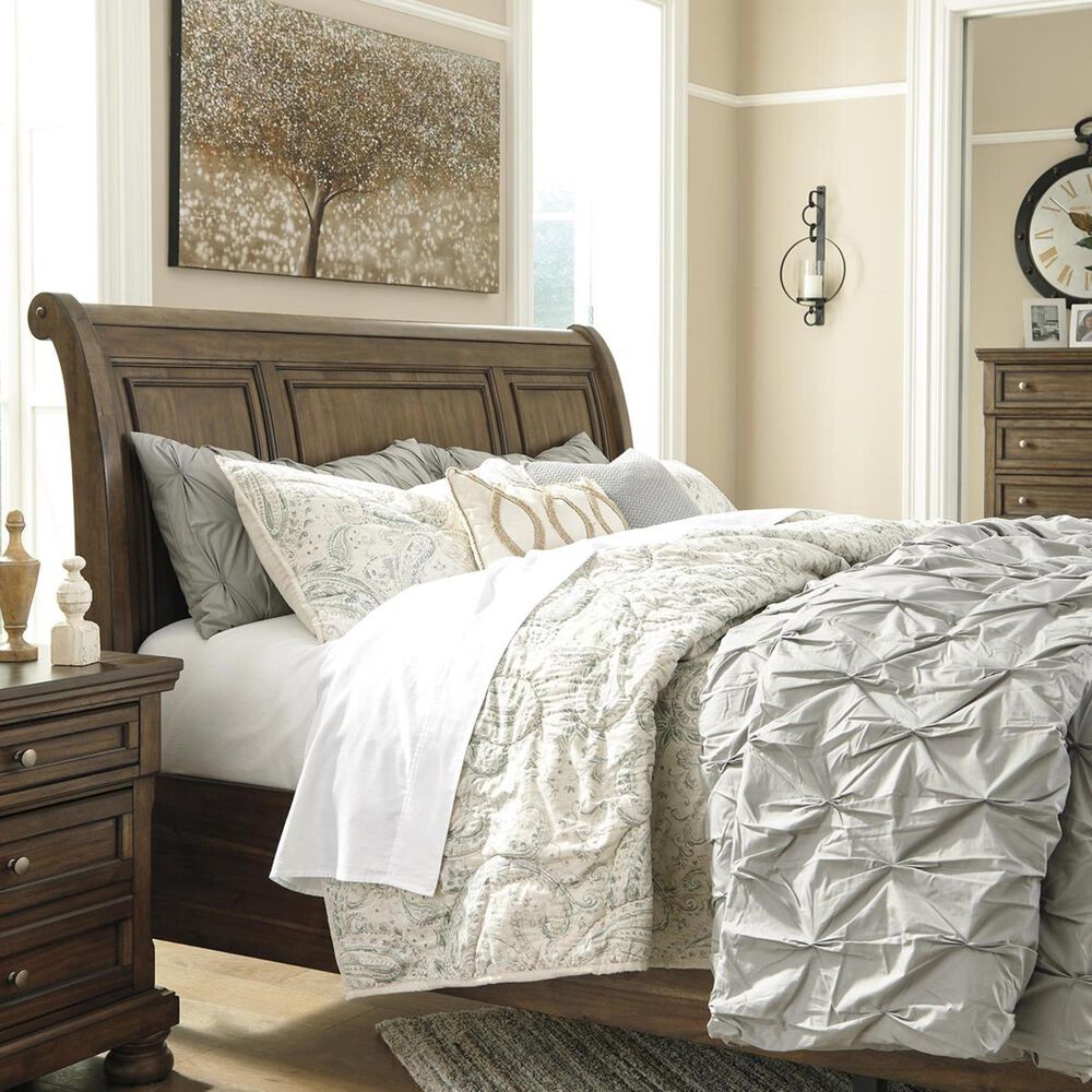 Ashley Flynnter King Storage Bed in Medium Brown, , large
