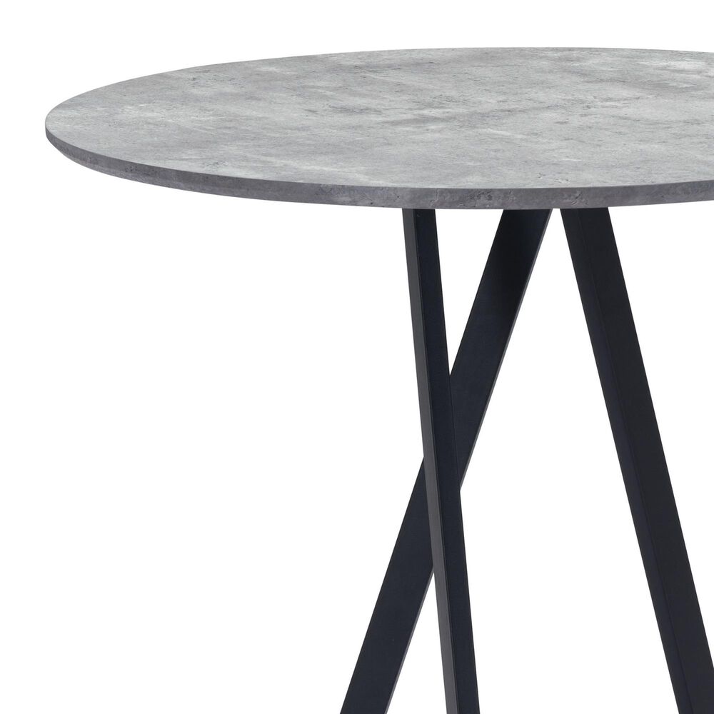 Zuo Modern Metz Bar Table in Grey Marble and Black, , large