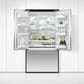 Fisher & Paykel 20.1 Cu. Ft. 3-Door French Door Refrigerator with Ice and Water in Stainless Steel, , large