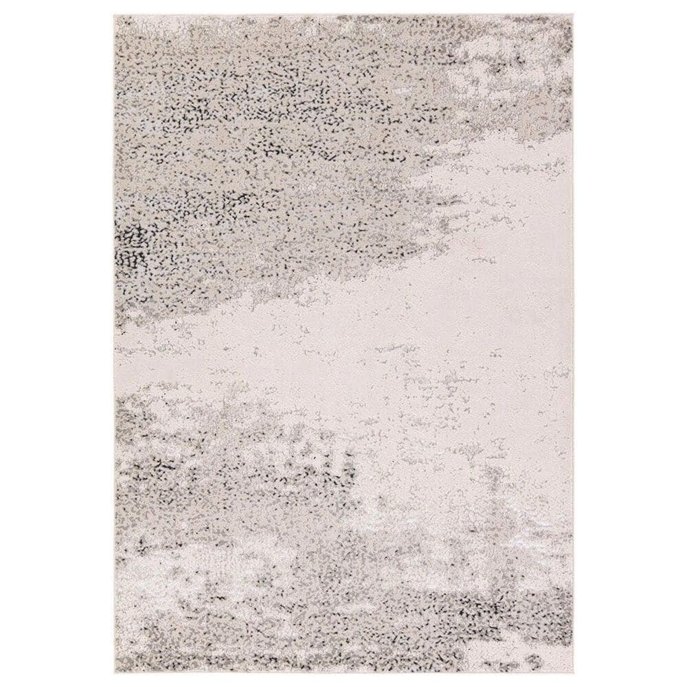 Jaipur Catalyst Faizah 2"2" x 8" Feather Gray, White Sand, Wet Weather, Micro Chip and Dark Navy Runner, , large