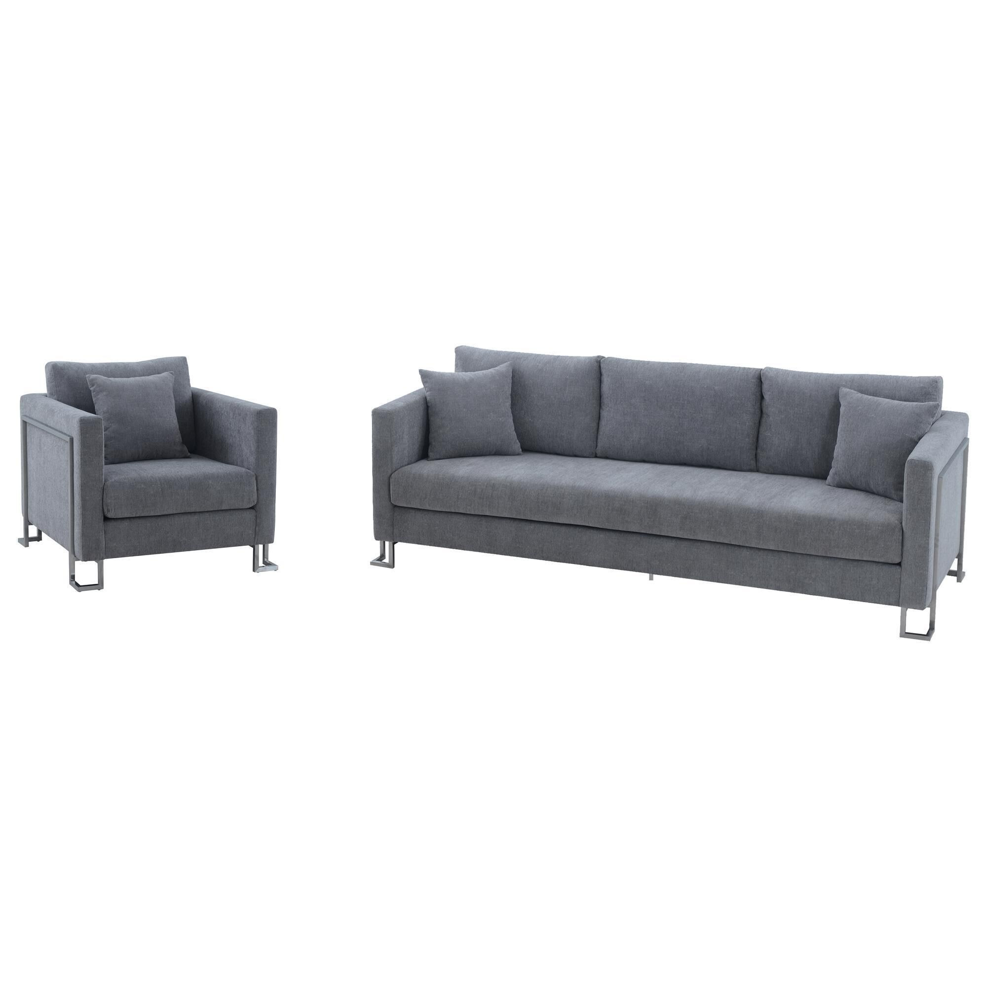 Stainless steel 2 seater sales chair price