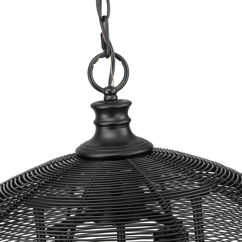 Golden Lighting Calypso 5-Light Pendant in Matte Black, , large