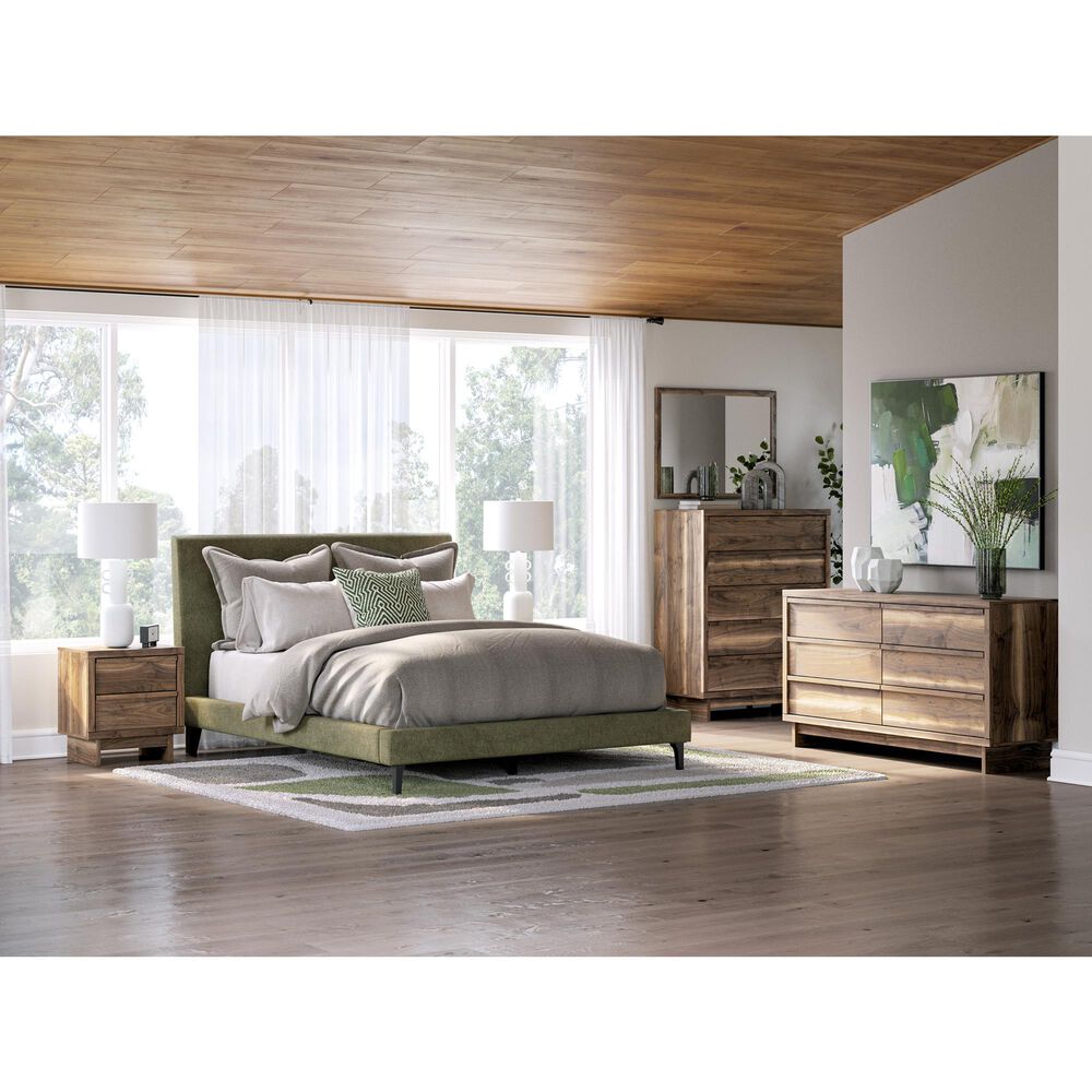 Ashley Chirason Dresser Mirror in Warm Natural Brown, , large