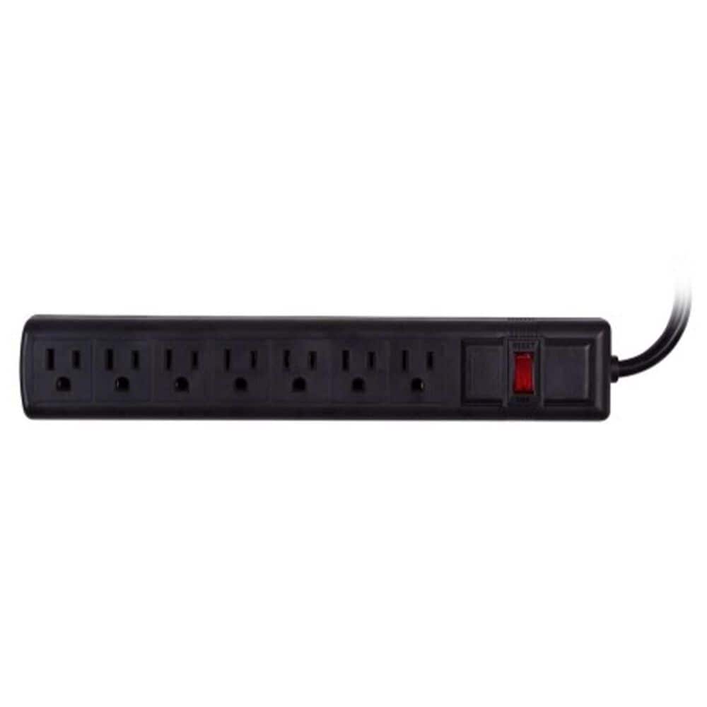 Sanus Tilting Wall Mount for 32" - 90" TVs with Red Series HDMI Cable and 7-Outlet 900J Surge Protector Power Strip in Black, , large