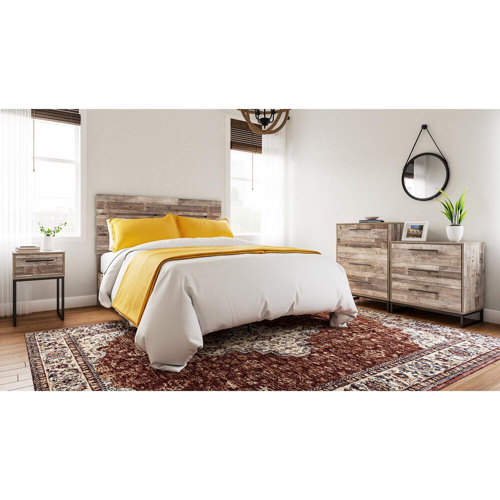 Ashley Neilsville 1-Drawer Nightstand in Whitewash and Dark Brown, , large