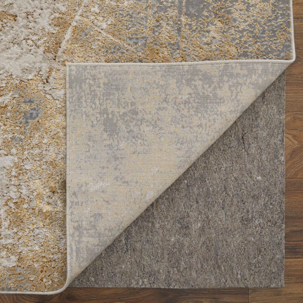 Feizy Aura 5&#39; x 8&#39; Gold and Gray Area Rug, , large