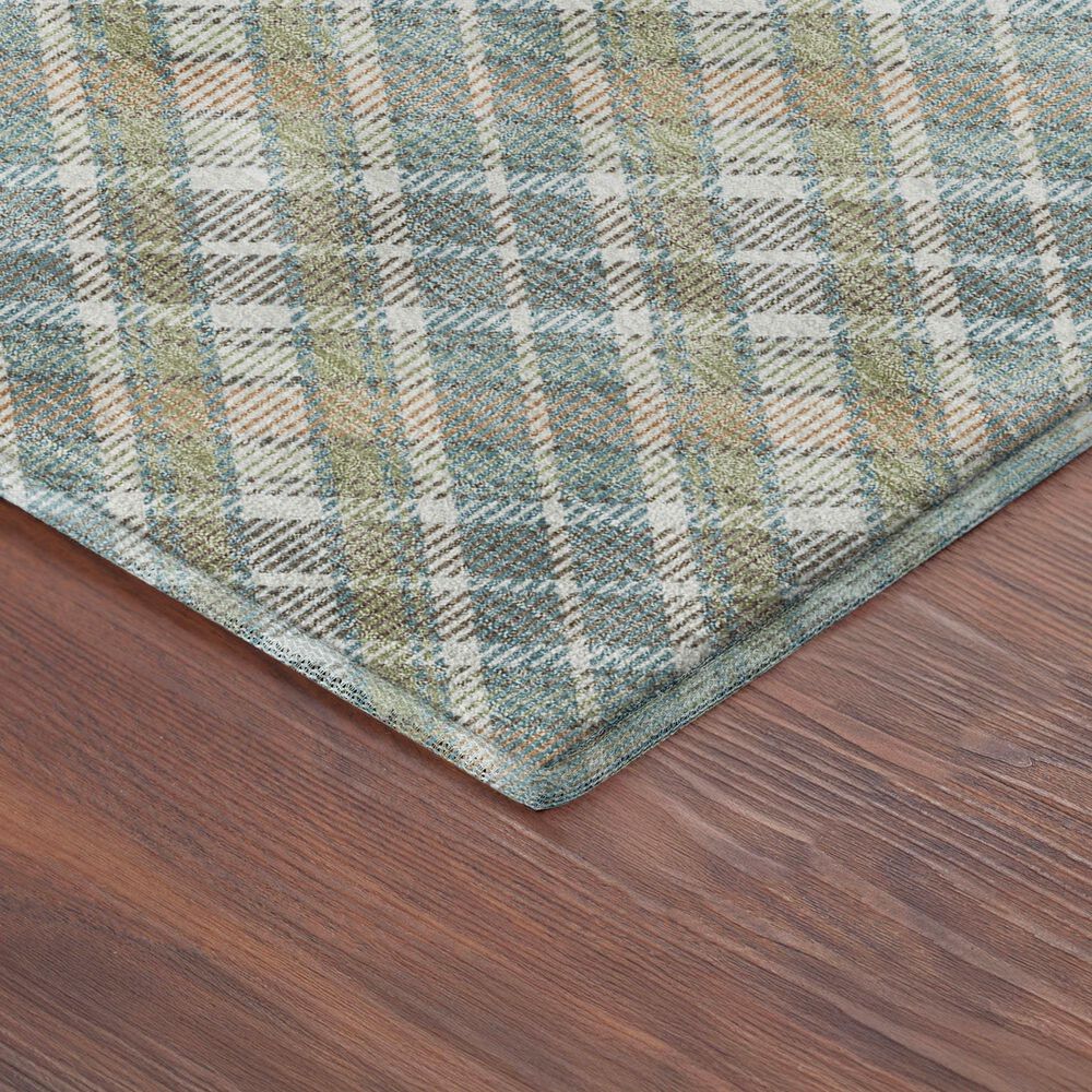 Dalyn Rug Company Soft Essentials Plaid Seaside 3' x 5' Indoor/Outdoor Area Rug, , large