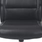 Global Seating High-Back Executive Chair with Chrome Base in Onyx Black, , large