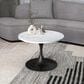 Leisuremod Verve 27" Coffee Table with Sintered Stone Top in Black and White, , large