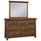 Cedar and Sage Hill Crest 4 Piece California King Storage Bedroom Set in Chestnut, , large