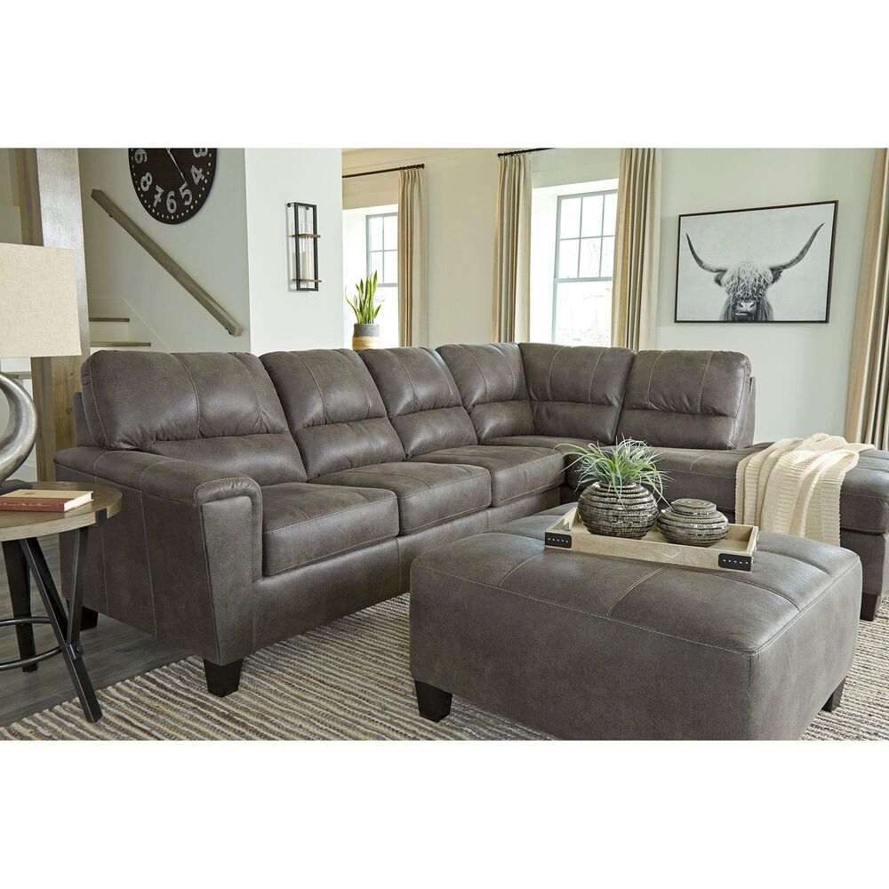 Signature Design by Ashley Navi 2Piece Right Facing Sleeper Sectional
