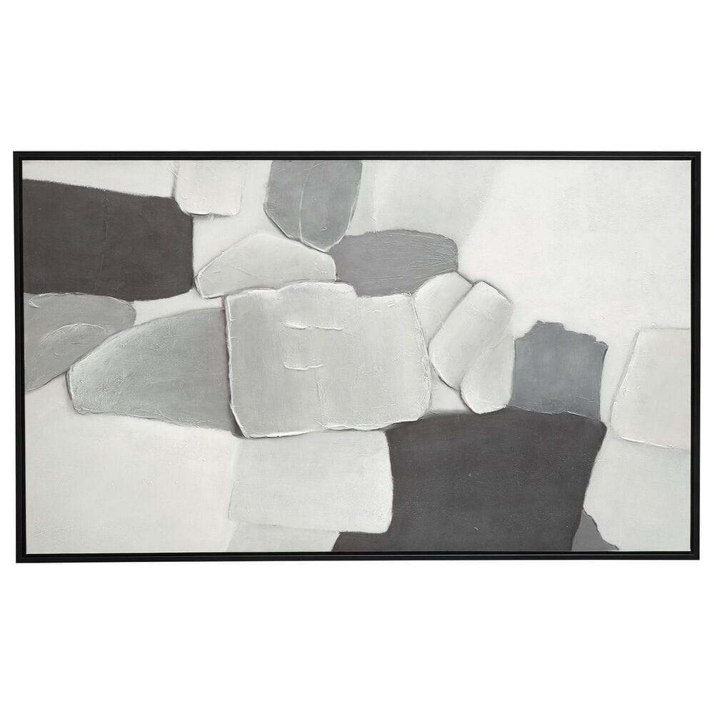 Ashley Adilson 36" x 60" Wall Art in White, Gray and Black, , large