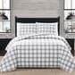 Pem America London Fog 3-Piece Full/Queen Comforter Set in White and Grey, , large