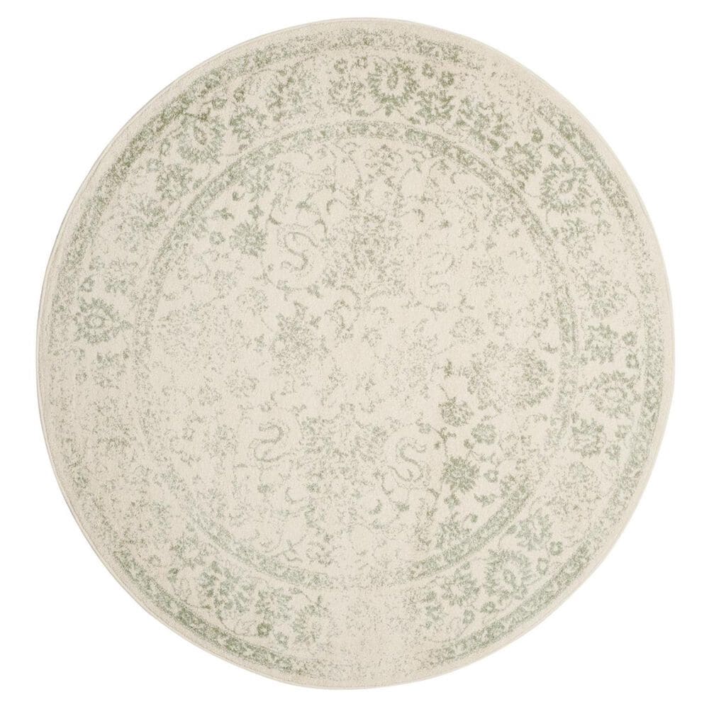 Safavieh Adirondack ADR109V-6R 6&#39; x 6&#39;  Ivory/Sage Round Rug, , large