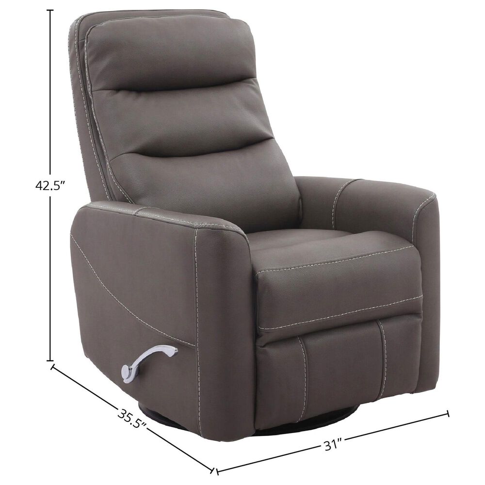 Simeon Collection Hercules Manual Swivel Glider Recliner in Haze, , large