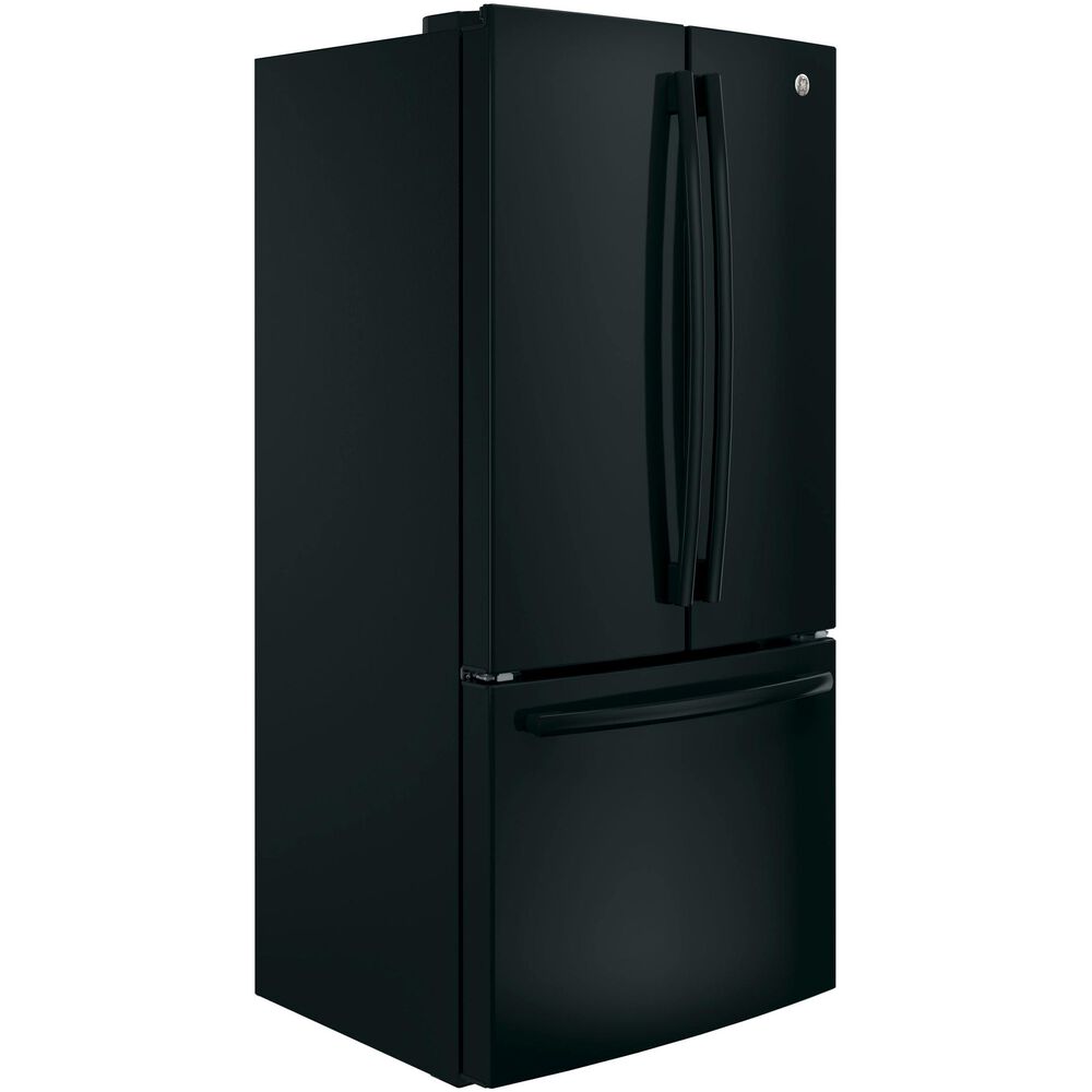 GE Appliances 18.6 Cu. Ft. Counter-Depth French-Door Refrigerator in Black, , large
