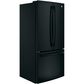 GE Appliances 18.6 Cu. Ft. Counter-Depth French-Door Refrigerator in Black, , large