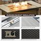 HOMLUX 42" Outdoor Propane Fire Pit Table in Black, , large