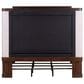 Belle Furnishings Provence Park King Upholstered Shelter Bed in Chateau Brown, , large