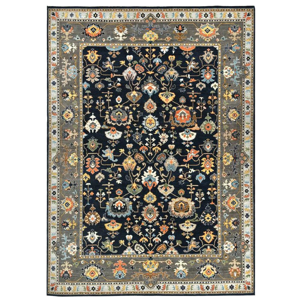 Amer Rugs Antiquity 10" x 14" Navy Blue Area Rug, , large