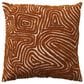 Creative Coop 20" Square Tufted Throw Pillow in Brown, , large