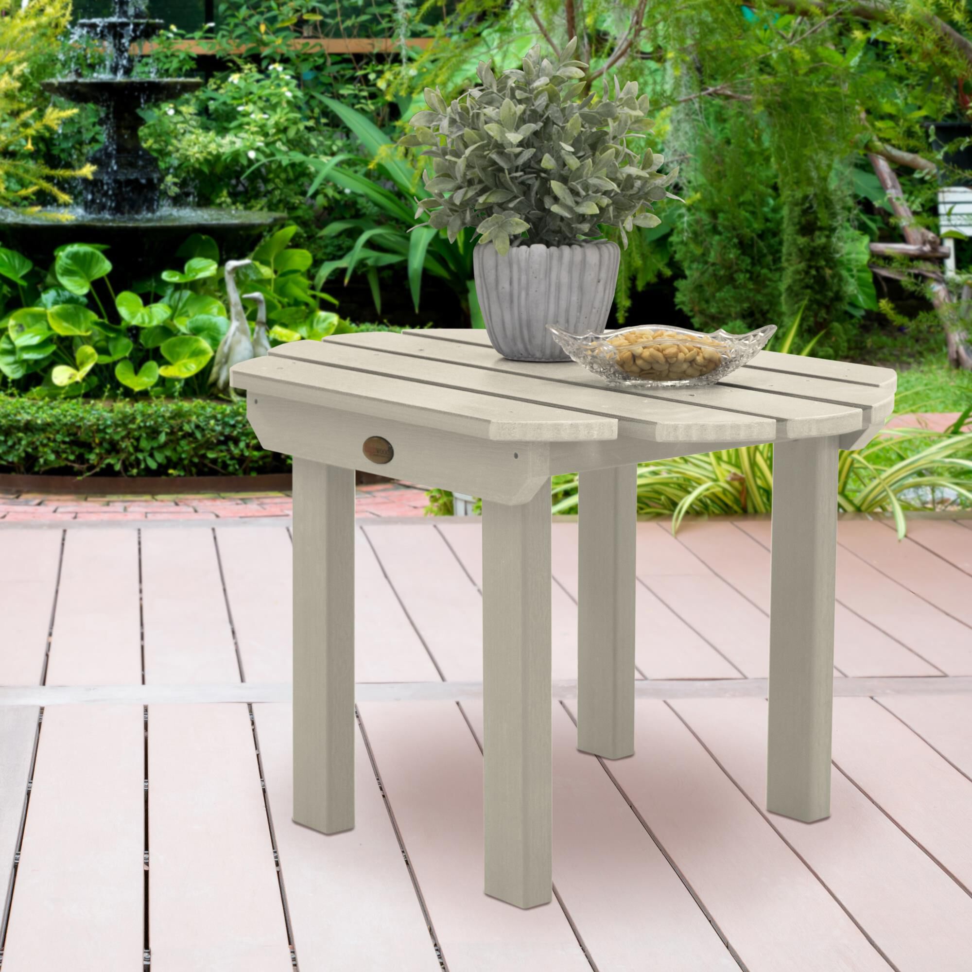 Highwood USA Classic Westport Side Table in Whitewash | NFM