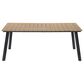 Hearth and Haven Outdoor Rectangular Dining Table with Umbrella Hole in Yellow - Table Only, , large