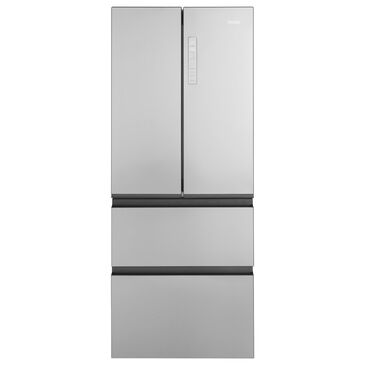 Haier 14.5 Cu. Ft. French Door Refrigerator in Fingerprint Resistant Stainless Steel, , large