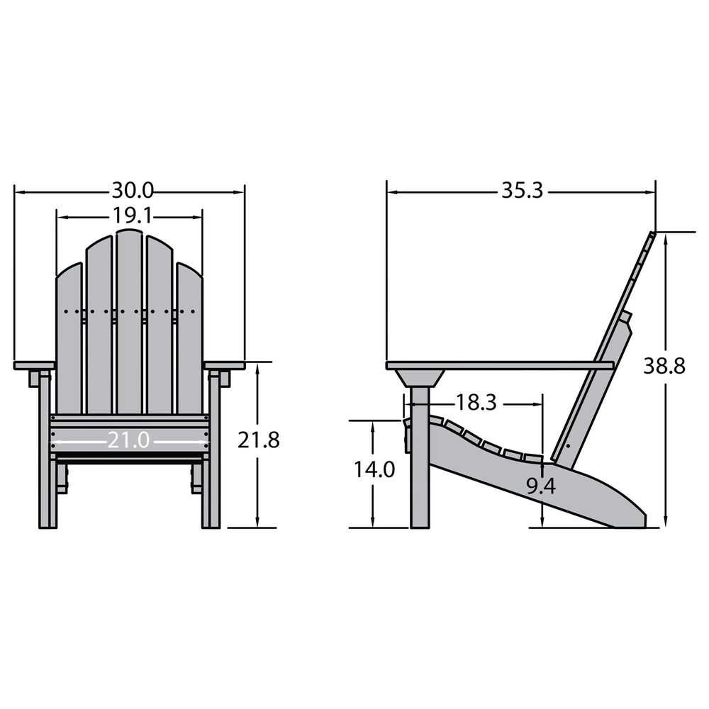 Highwood USA Classic Westport Adirondack Chair in Black &#40;Set of 2&#41;, , large