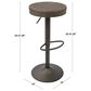 Lumisource Dakota Adjustable Swivel Barstool in Brown/Black (Set of 2), , large