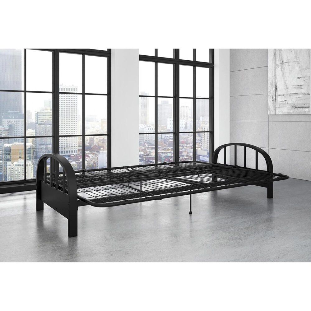 DHP Aiden Futon Frame in Black, , large