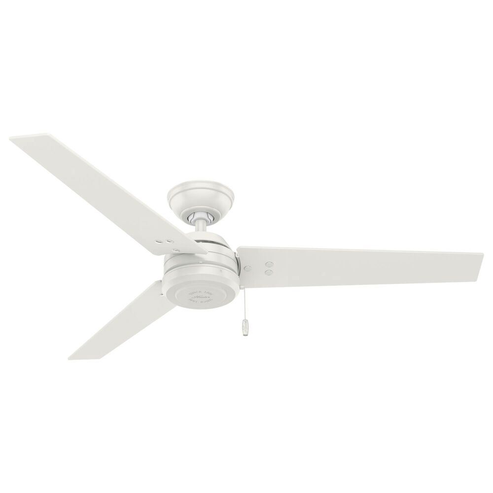 Hunter Cassisus 52" Outdoor Ceiling Fan in Fresh White, , large
